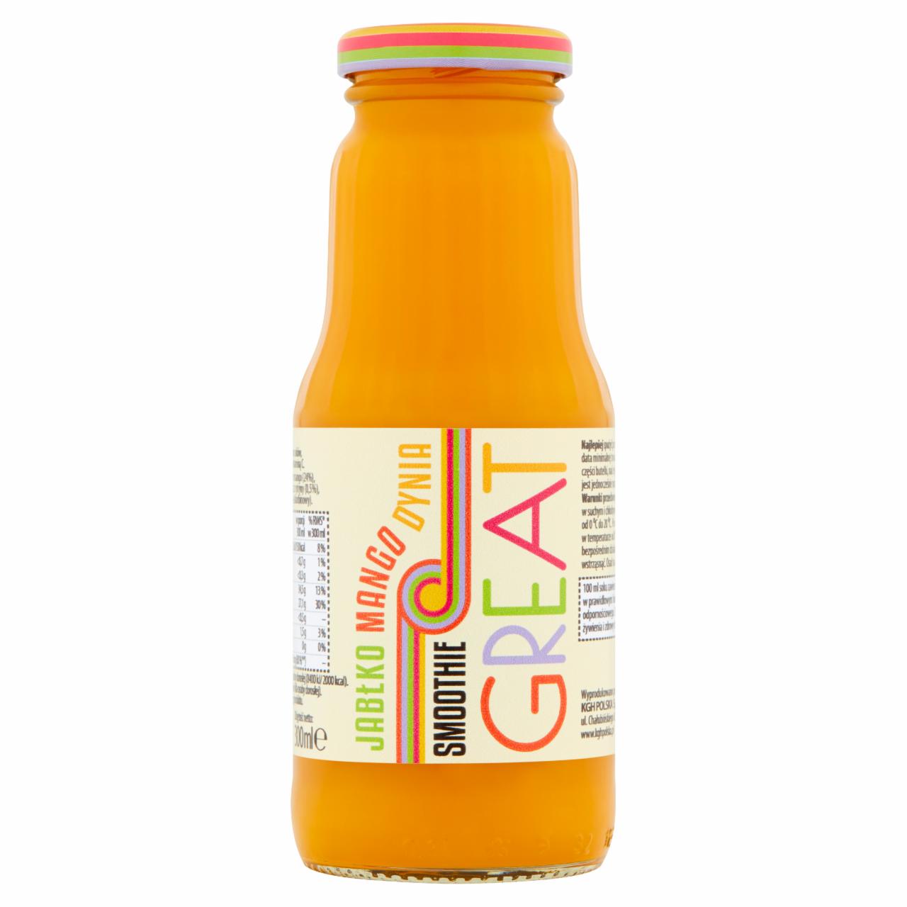 Zdjęcia - Great Smoothie jabłko mango dynia 300 ml