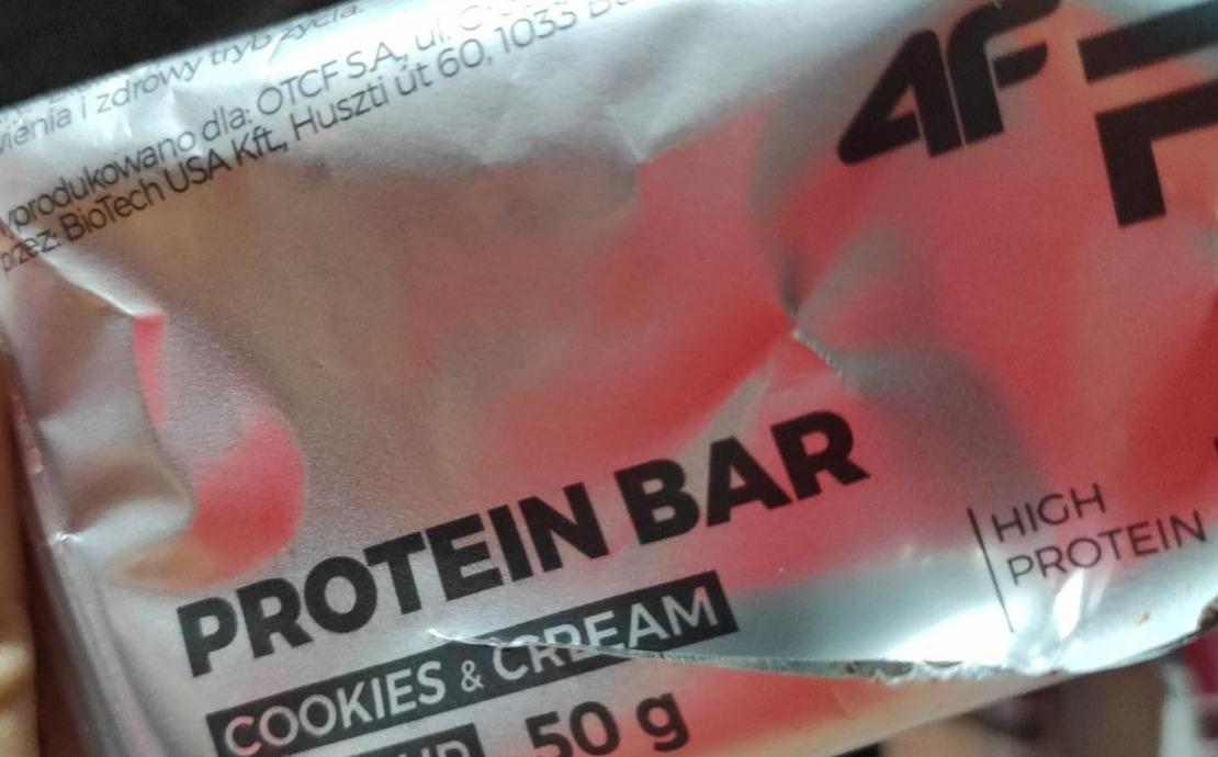 Zdjęcia - 4F protein bar cookies & cream
