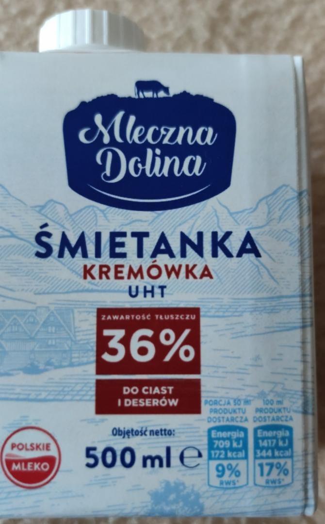 Zdjęcia - Śmietanka kremówka 36% Mleczna dolina