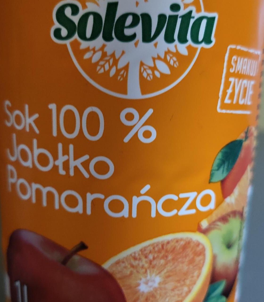 Zdjęcia - Sok 100% Jabłko Pomarańcza Solevita