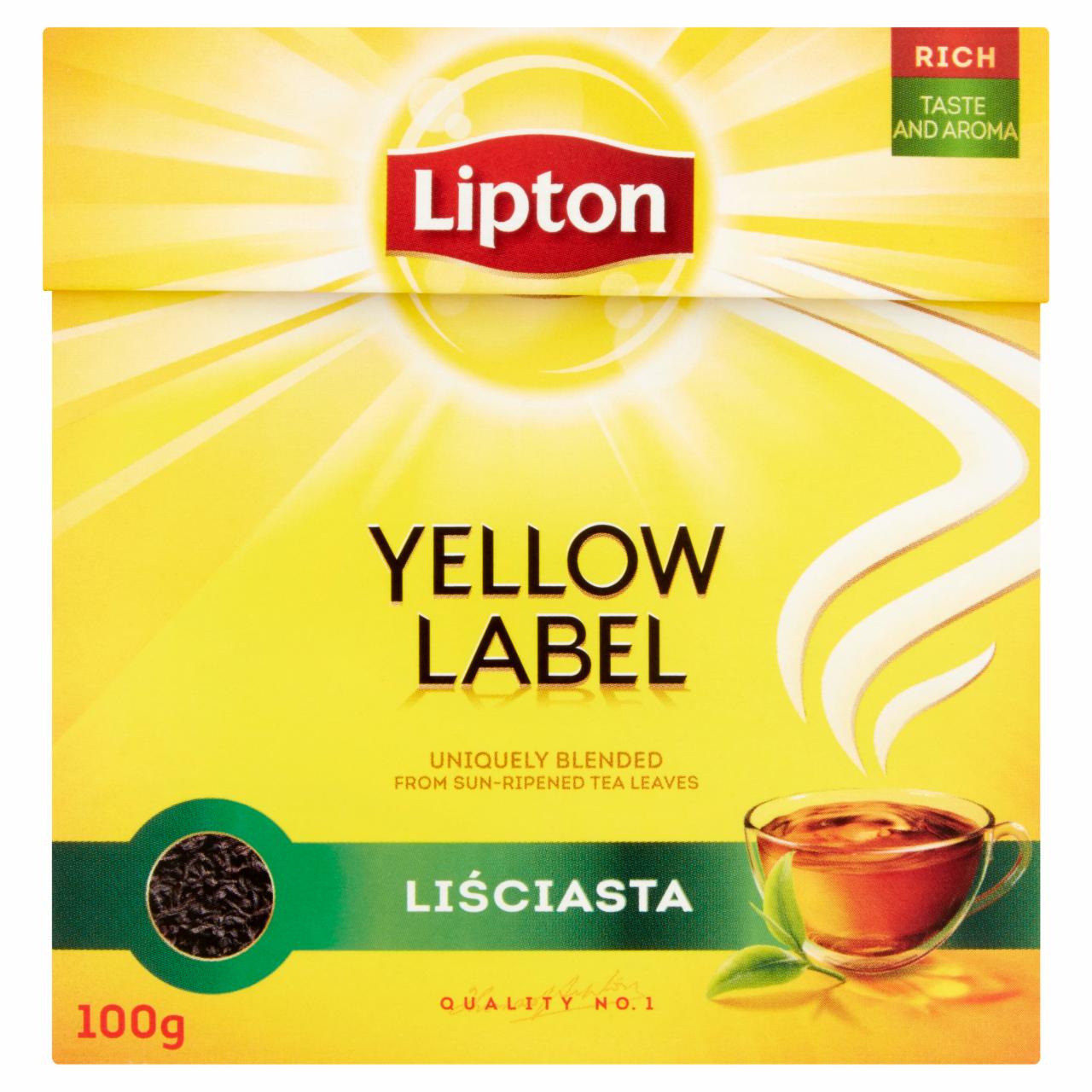 Zdjęcia - Lipton Yellow Label Herbata czarna liściasta 100 g