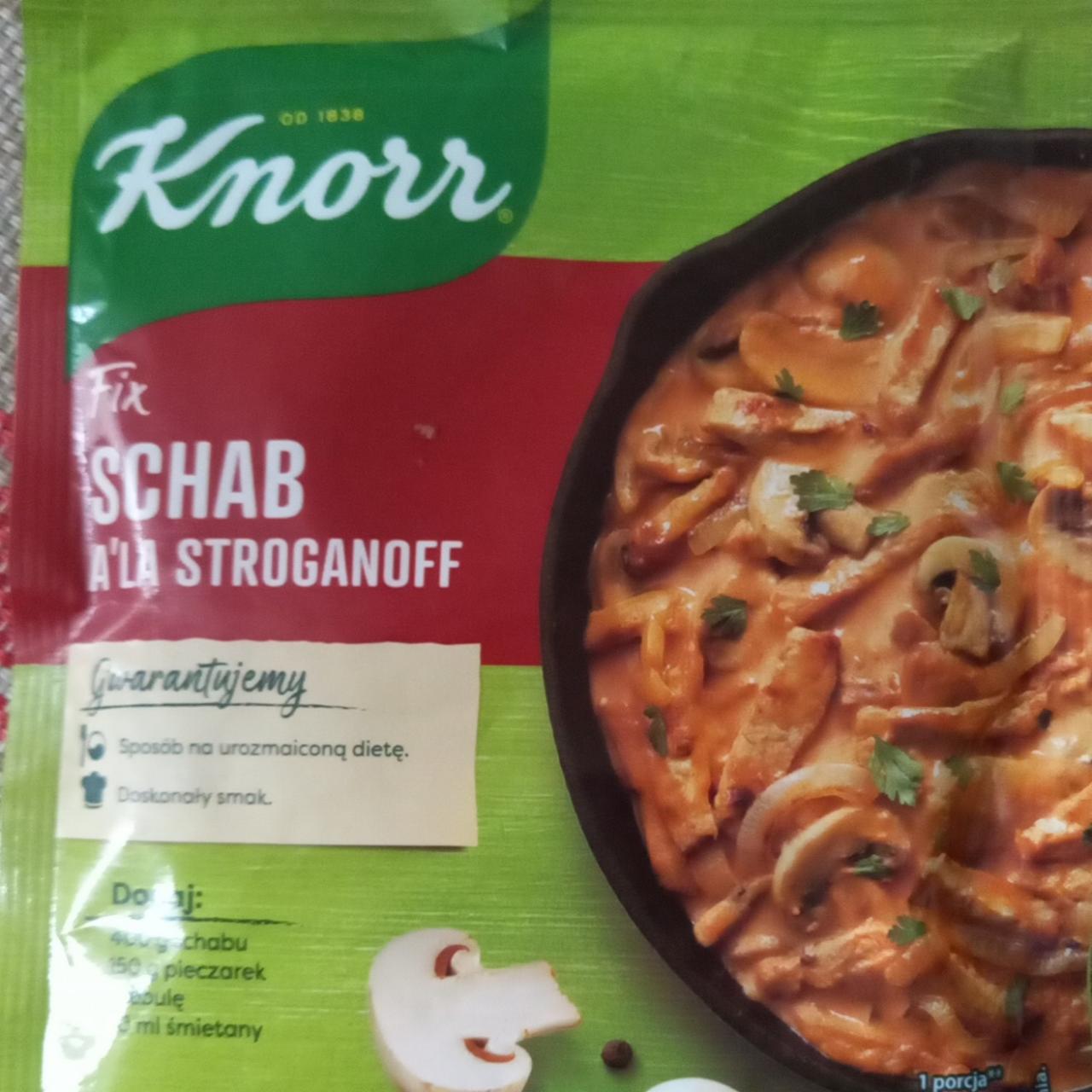 Zdjęcia - Knorr Fix schab a'la stroganoff 56 g