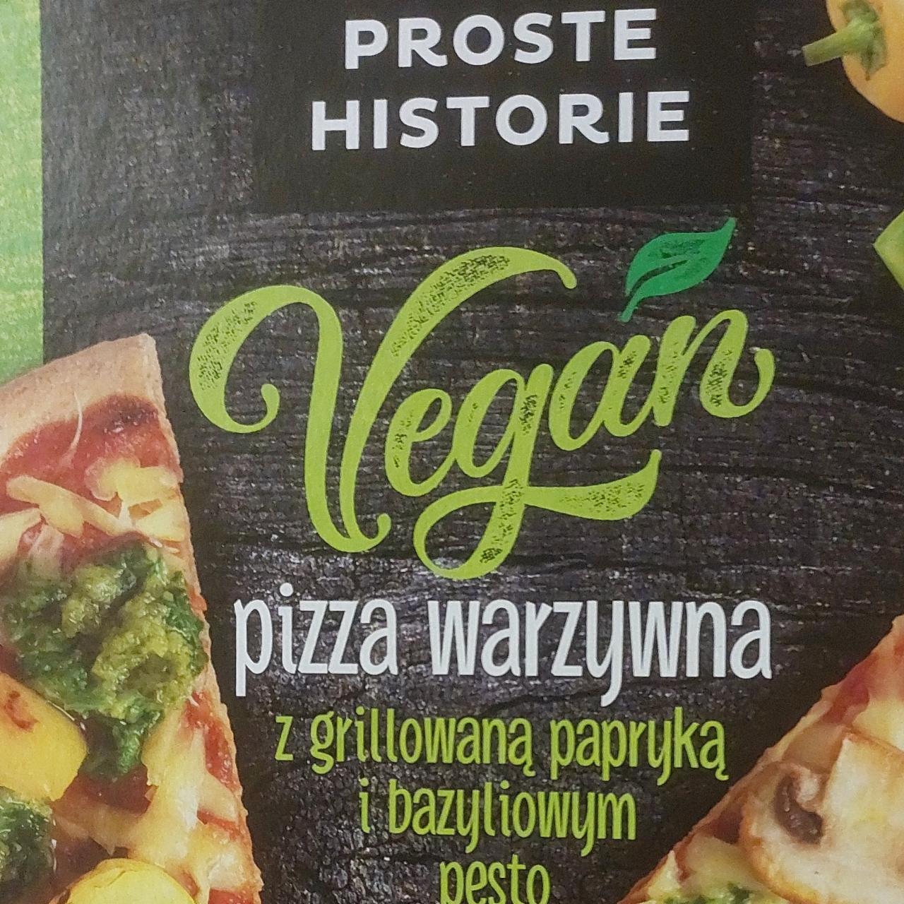 Zdjęcia - Vegan Pizza warzywna z grillowaną papryką i bazyliowym pesto Proste Historie