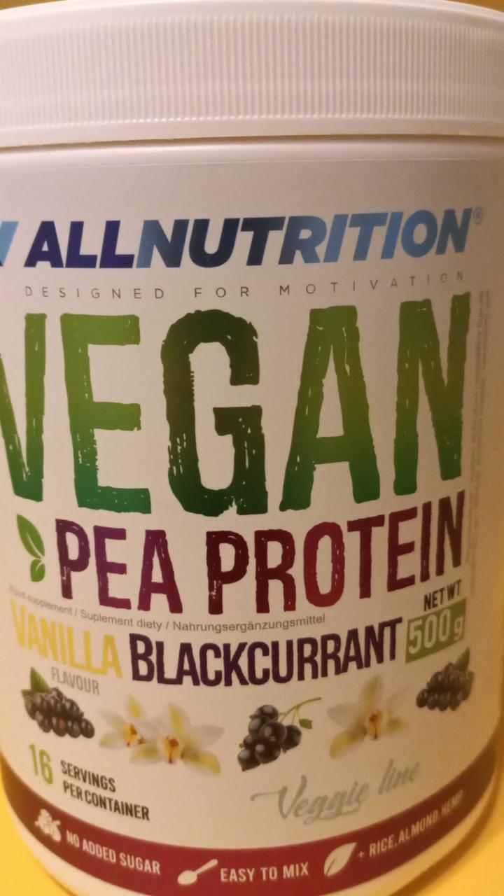 Zdjęcia - Vegan pea protein vanillia blackcurrant Allnutrition