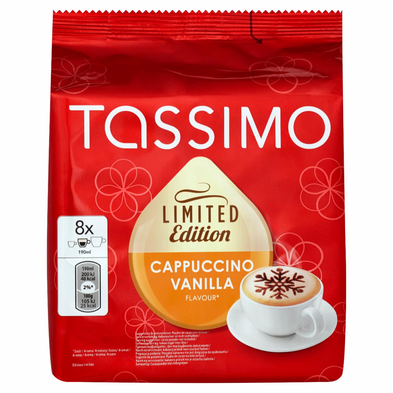 Zdjęcia - Tassimo Cappuccino Vanilla Kawa mielona 8 kapsułek i mleko z cukrem 8 kapsułek 260 g