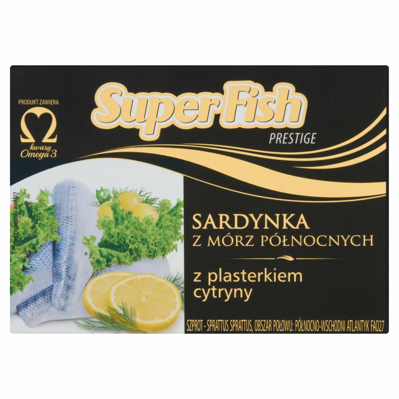 Zdjęcia - SuperFish Prestige Sardynka z mórz północnych z plasterkiem cytryny 110 g