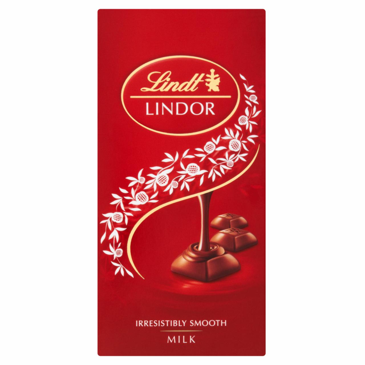 Zdjęcia - Lindt Lindor Szwajcarska czekolada mleczna z nadzieniem 100 g