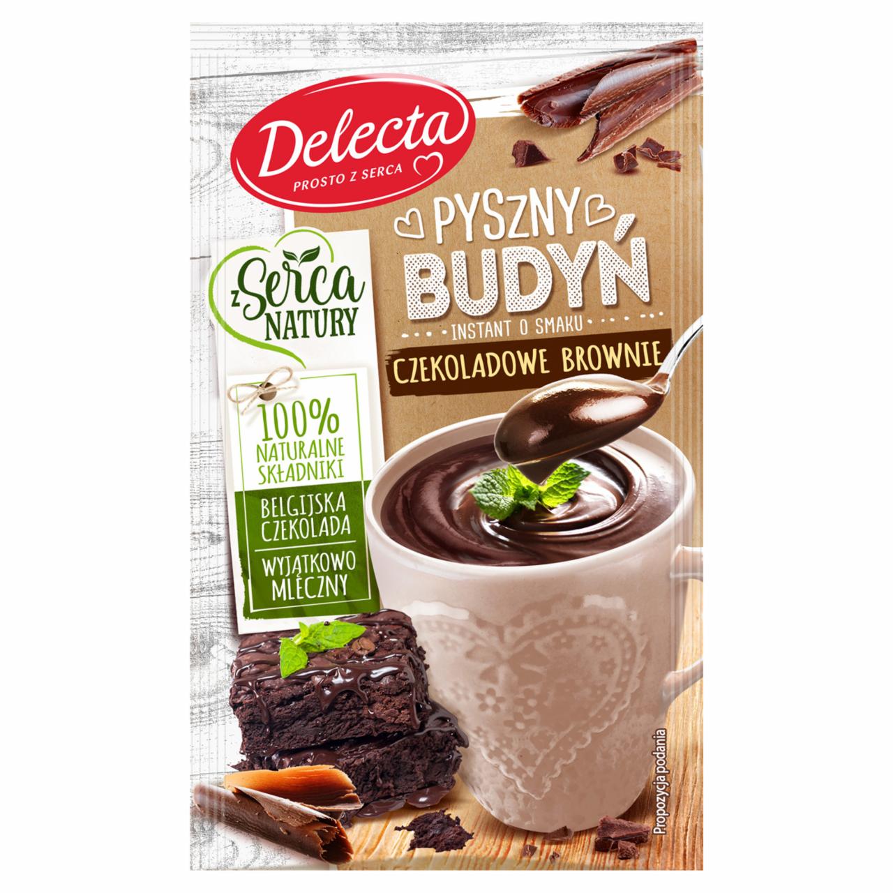 Zdjęcia - Delecta Pyszny budyń smak czekoladowe brownie 43 g