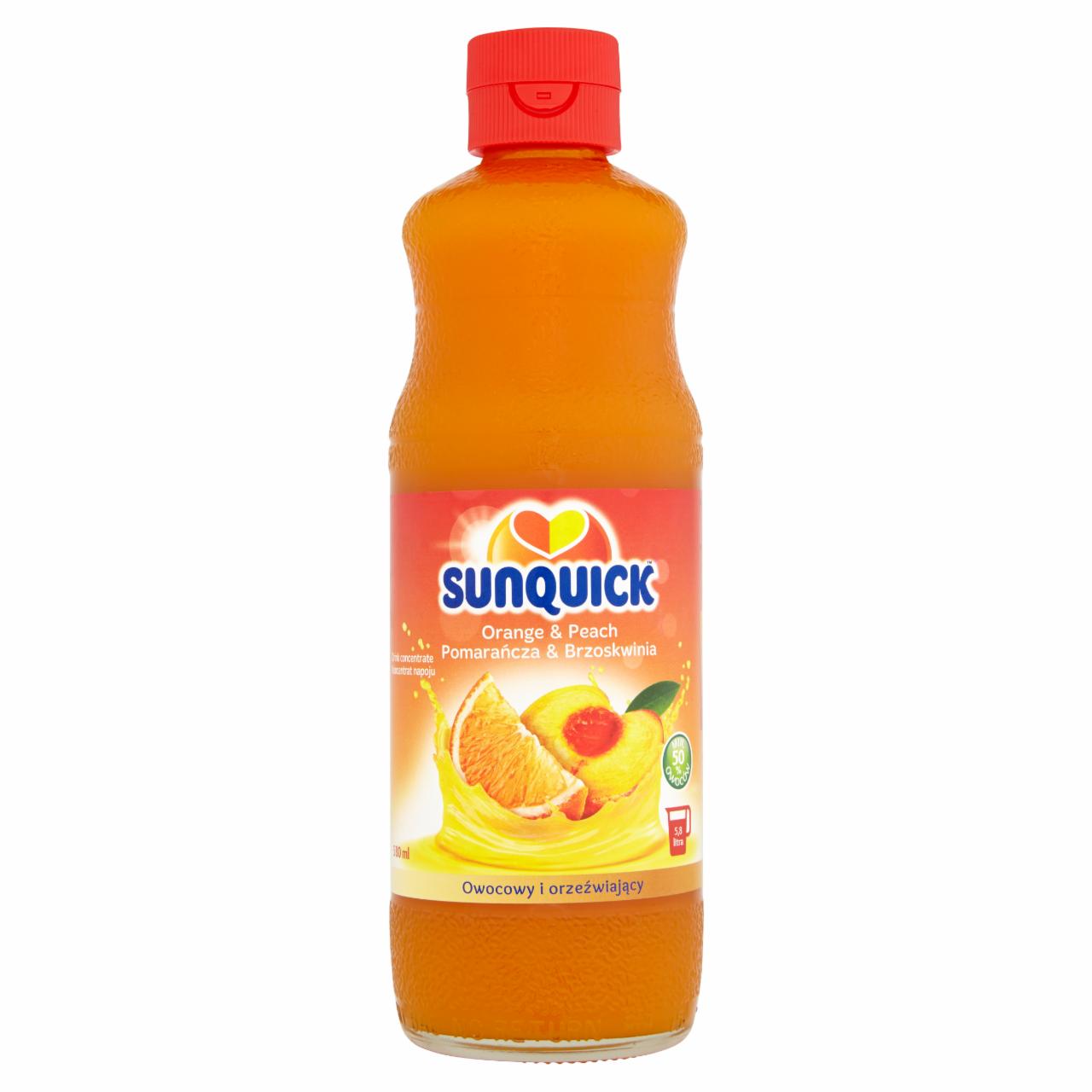 Zdjęcia - Sunquick Koncentrat napoju pomarańcza & brzoskwinia 580 ml