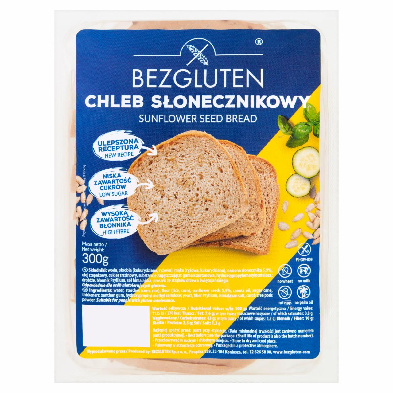 Zdjęcia - Bezgluten Chleb słonecznikowy 300 g