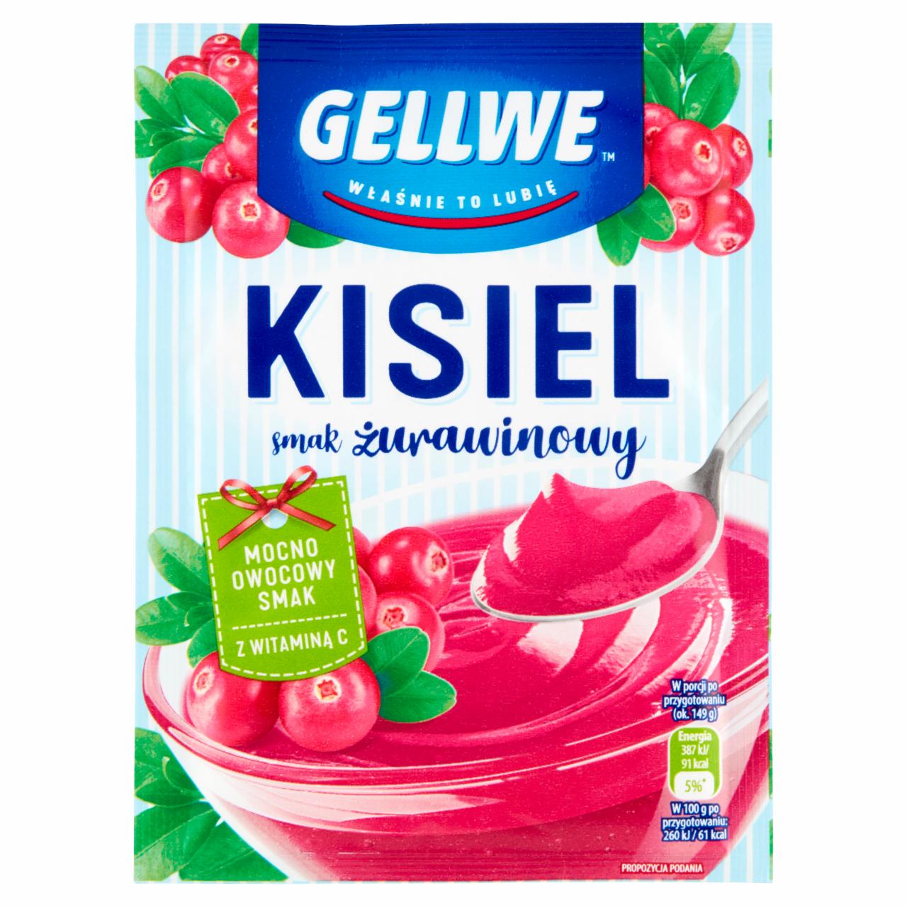 Zdjęcia - Gellwe Kisiel smak żurawinowy 38 g