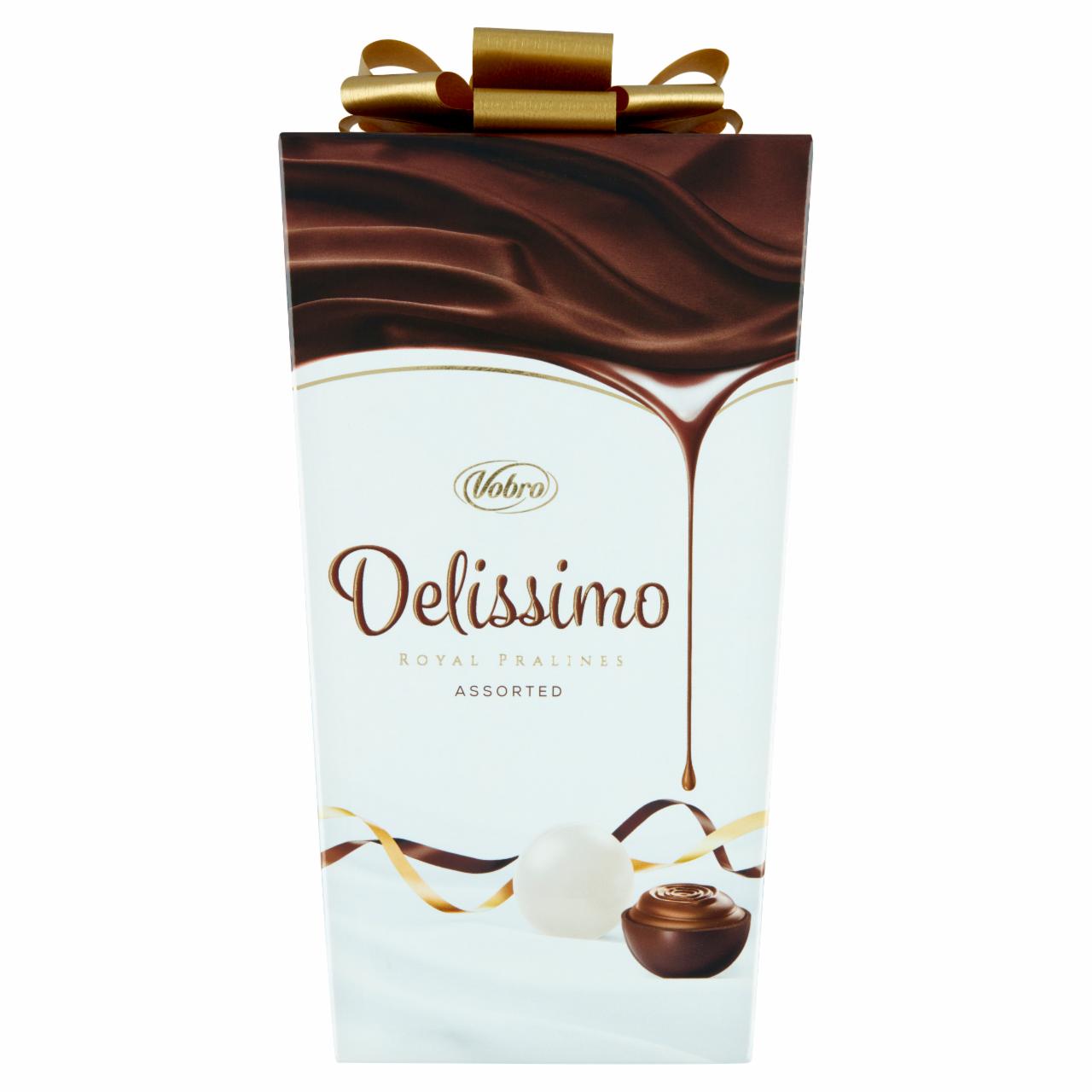 Zdjęcia - Vobro Delissimo Praliny nadziewane kremem mlecznym i kakaowym 208 g