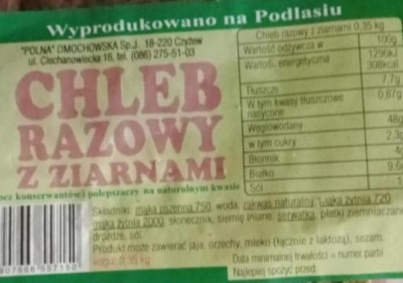 Zdjęcia - Chleb razowy czyżew Polna