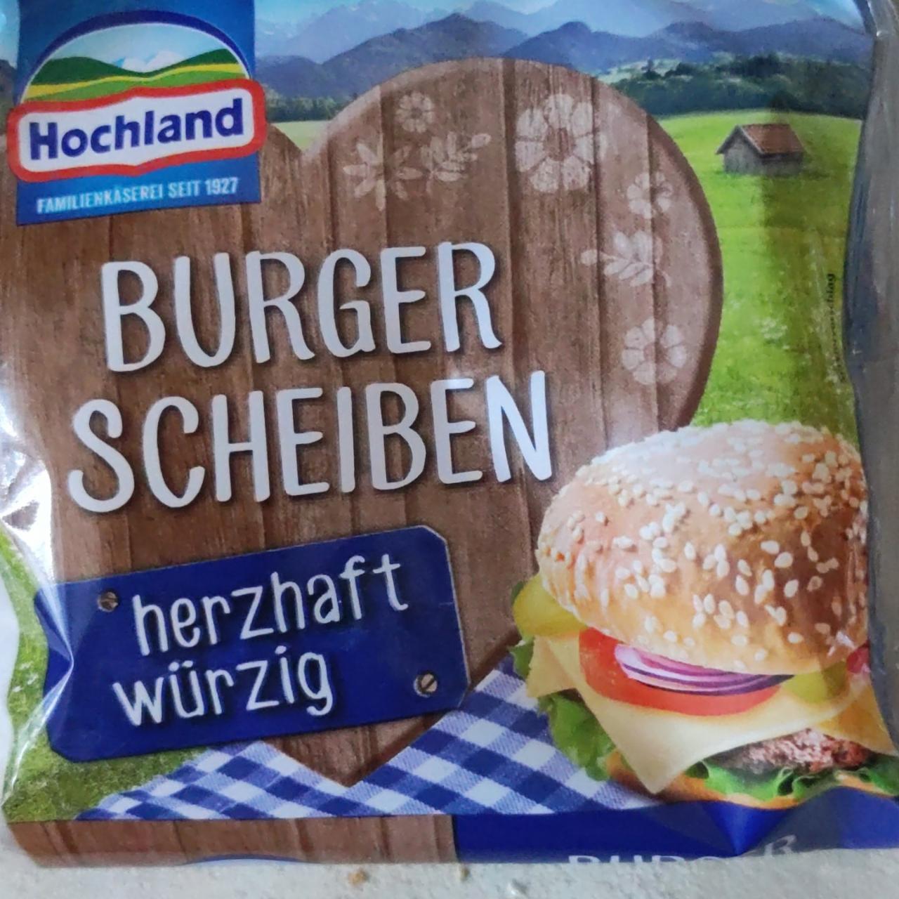 Zdjęcia - Burger Scheiben herzhaft würzig Hochland