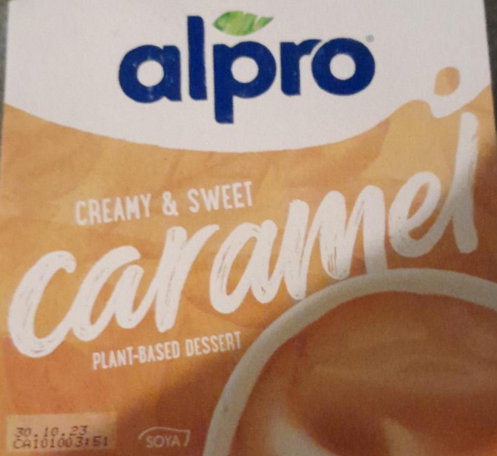Zdjęcia - Creamy & sweet caramel plant based dessert Alpro