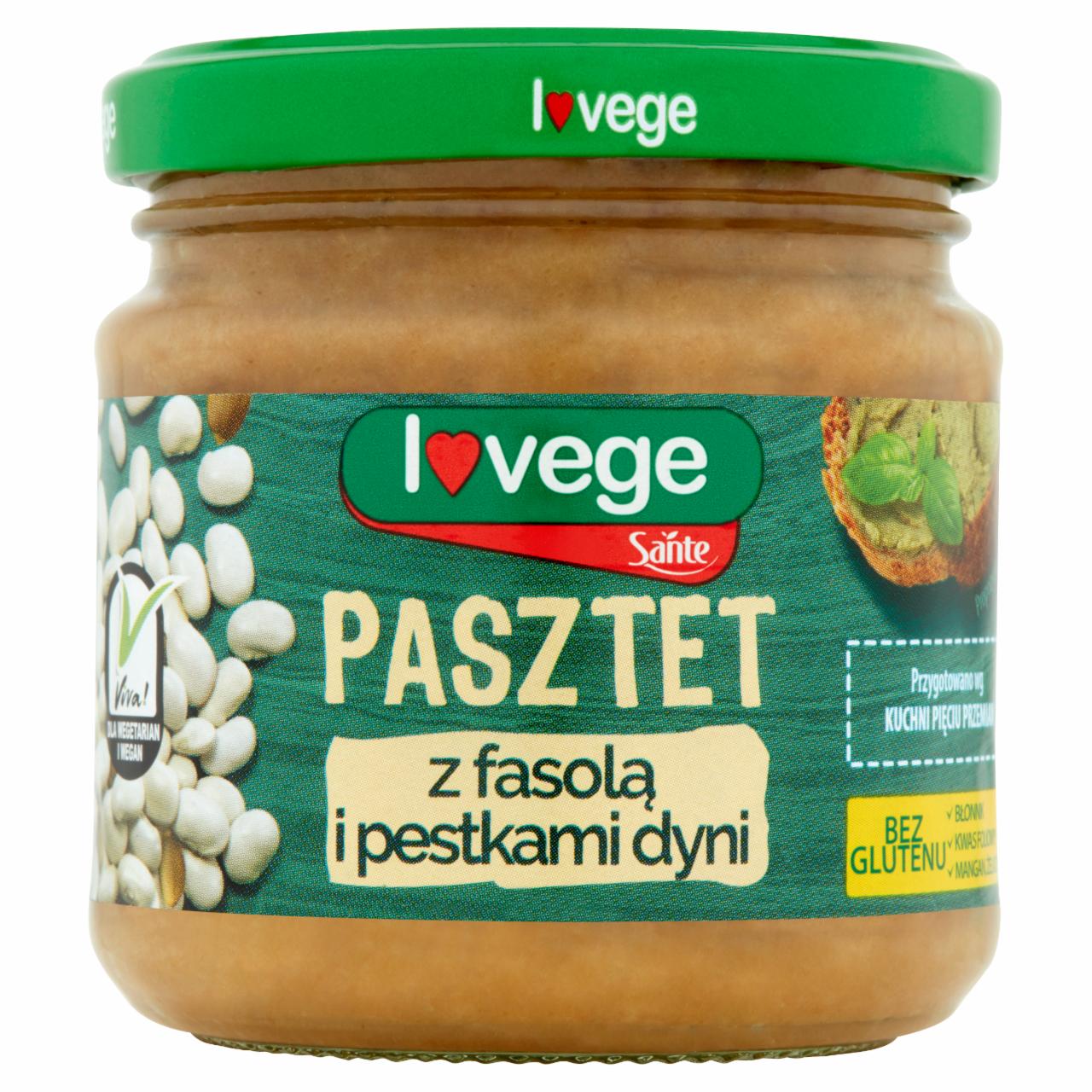 Zdjęcia - Sante Pasztet z fasolą i pestkami dyni 180 g