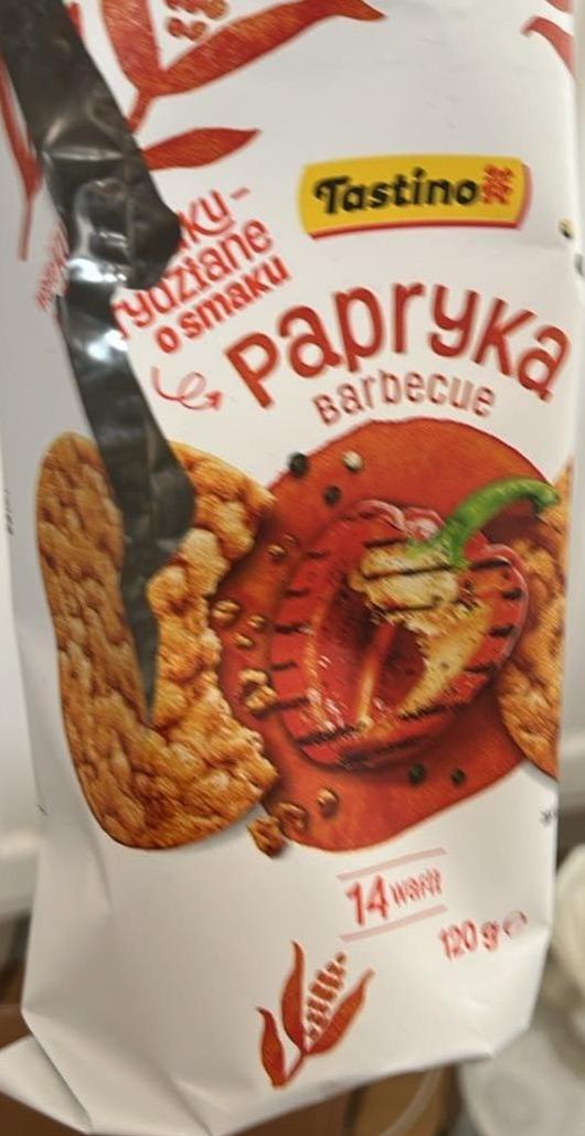 Zdjęcia - Wafle ryżowe papryka barbecue Tastino