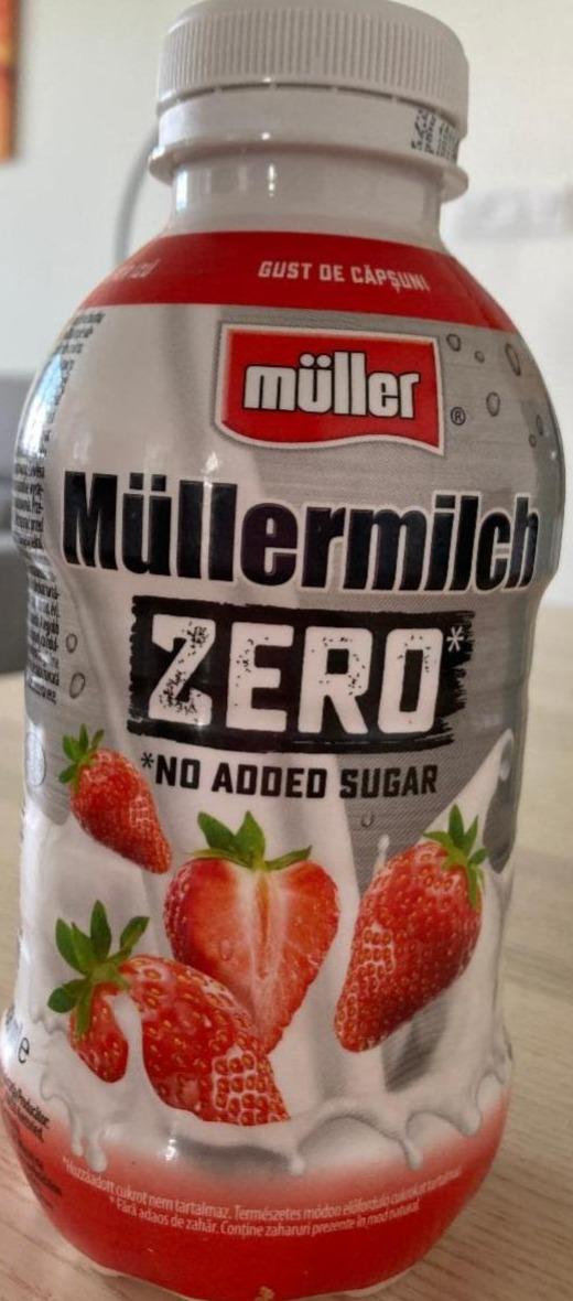 Zdjęcia - mullermilch zero truskawka Müller