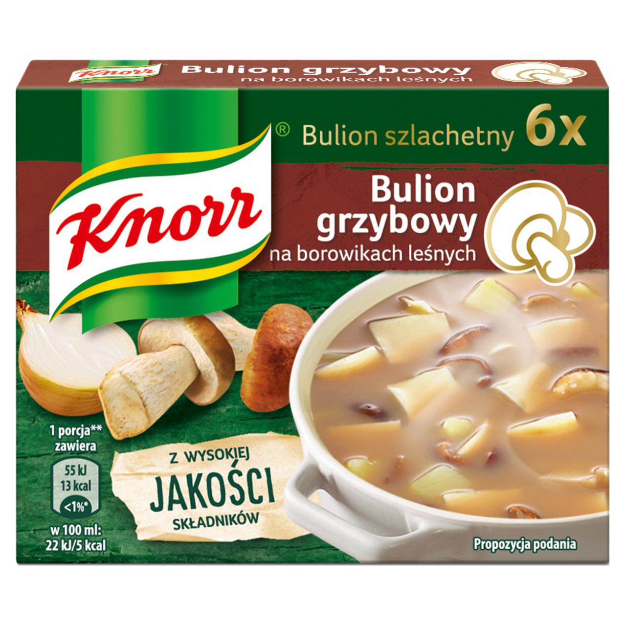 Zdjęcia - Knorr Bulion szlachetny grzybowy z borowikami 60 g (6 x 10 g)