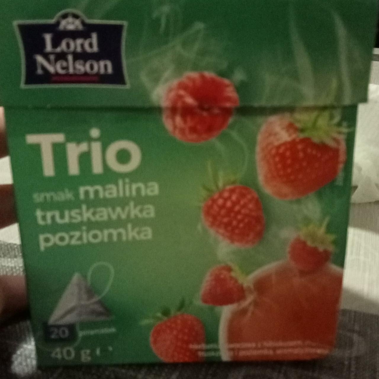 Zdjęcia - Herbata Trio smak malina truskawka poziomka Lord Nelson