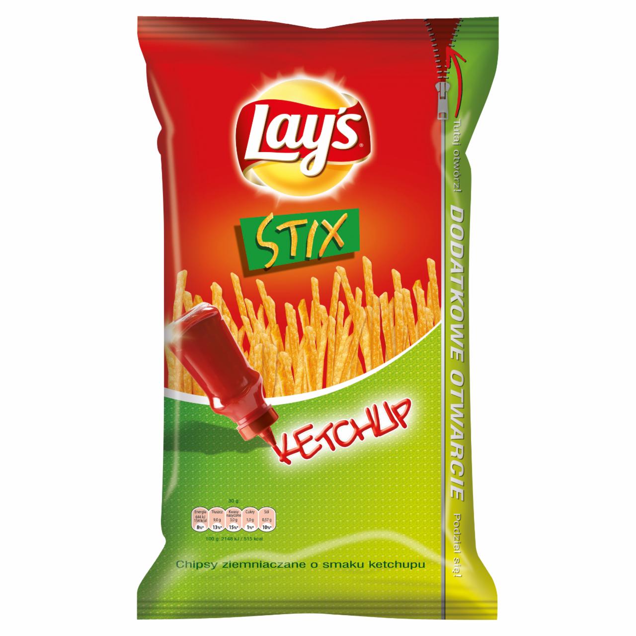 Zdjęcia - Lay's Stix Ketchup Chipsy ziemniaczane 160 g