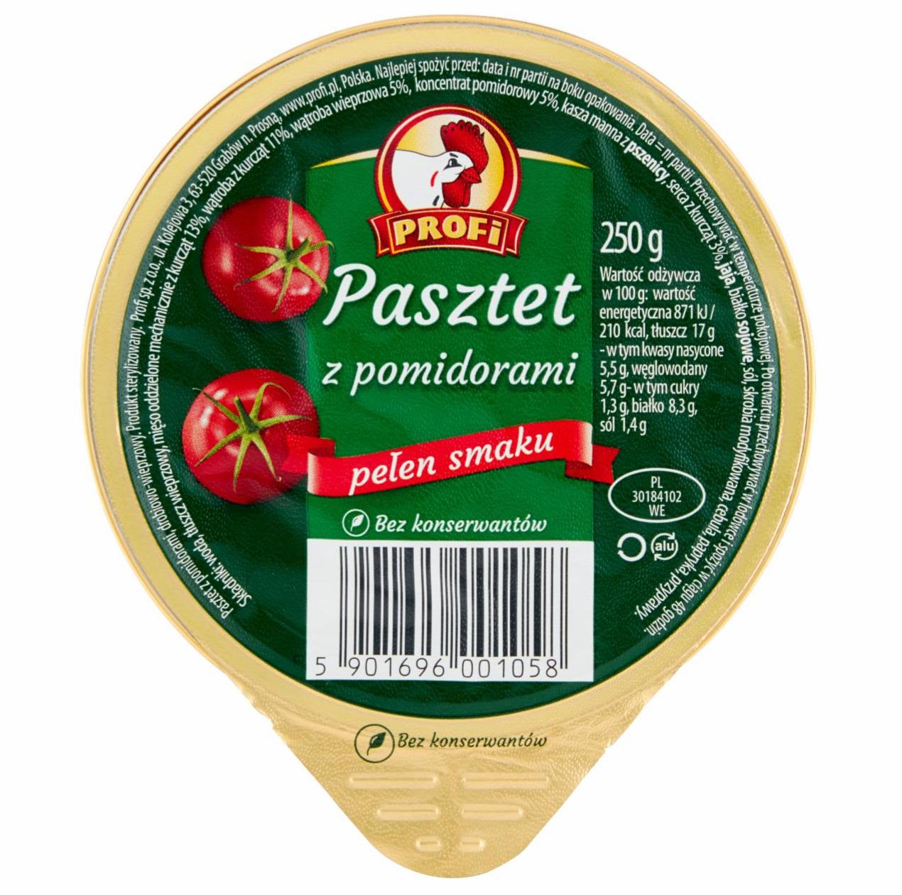 Zdjęcia - Profi Pasztet z pomidorami 250 g