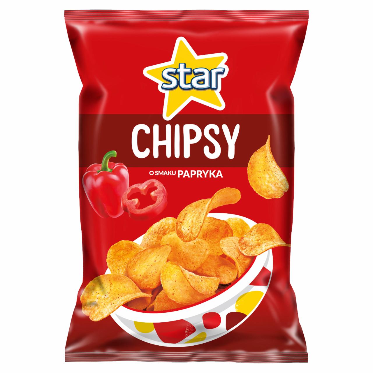 Zdjęcia - Star Chipsy o smaku papryka 130 g