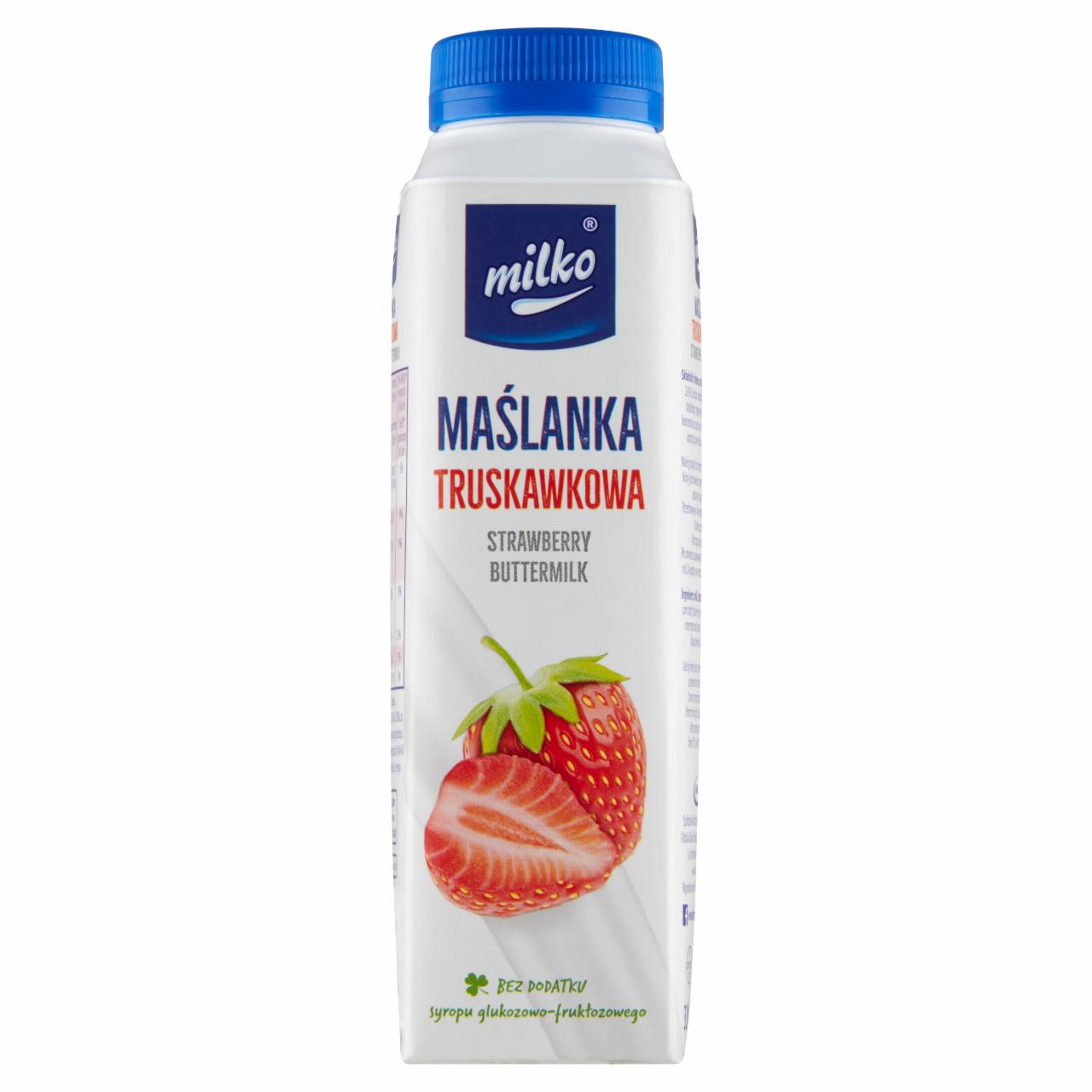 Zdjęcia - Milko Maślanka truskawkowa 330 ml