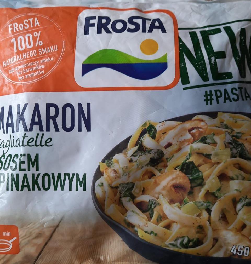 Zdjęcia - Makaron tagliatelle z sosem szpinakowym FRoSTA