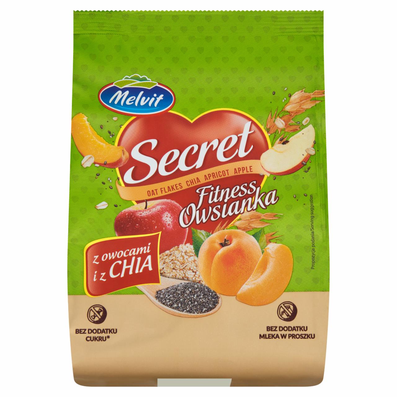 Zdjęcia - Owsianka z owocami i chia Melvit Secret