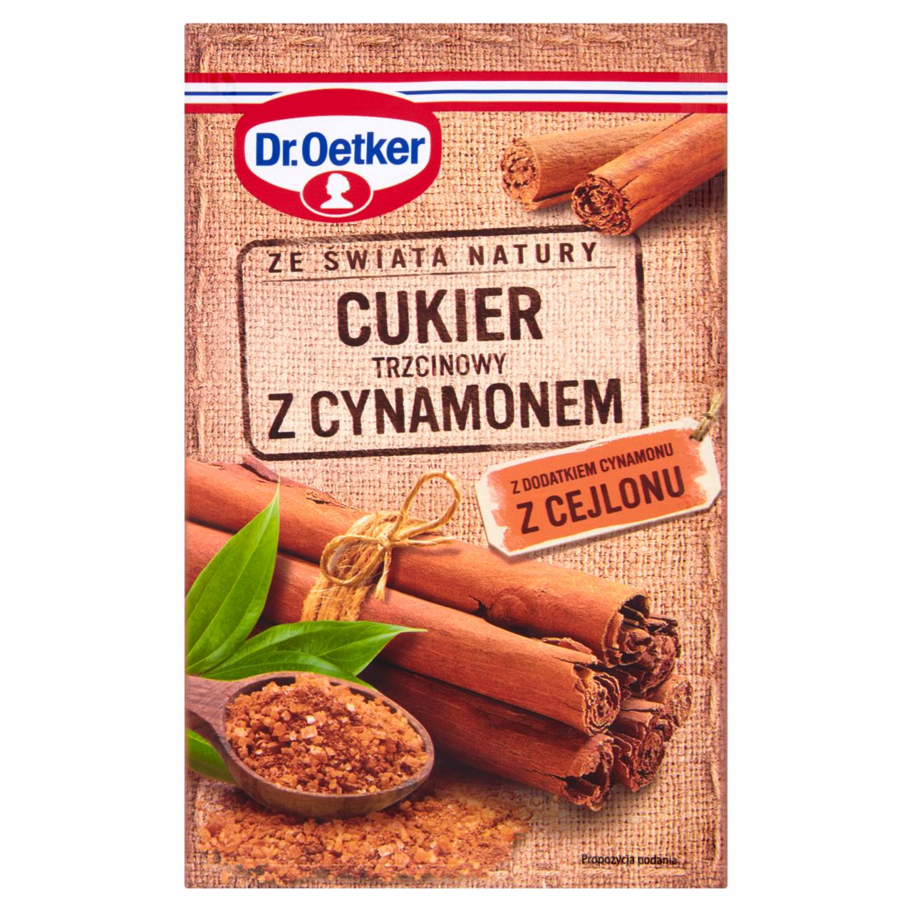 Zdjęcia - Dr. Oetker Ze świata natury Cukier trzcinowy z cynamonem 15 g