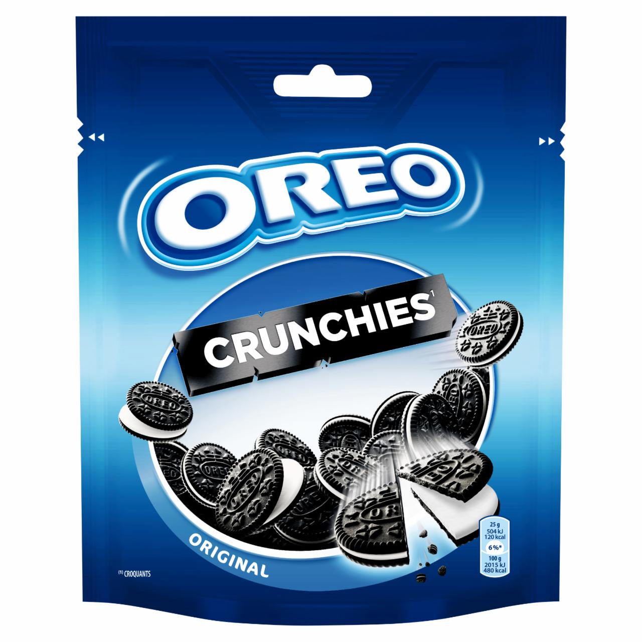 Zdjęcia - Oreo Crunchies Original Ciastka kakaowe z nadzieniem o smaku waniliowym 110 g