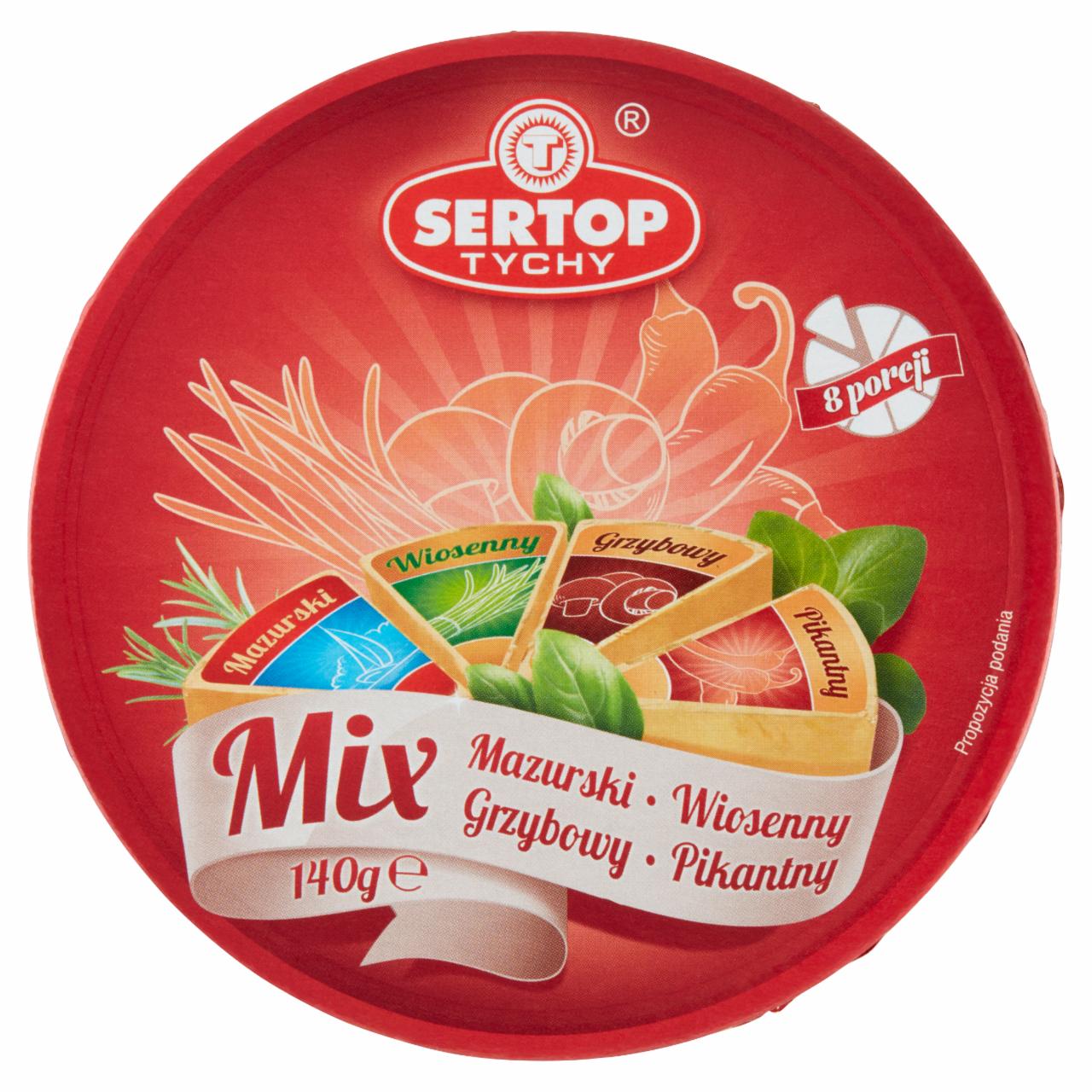 Zdjęcia - Sertop Tychy Mix Produkt seropodobny topiony 140 g (8 x 17,5 g)
