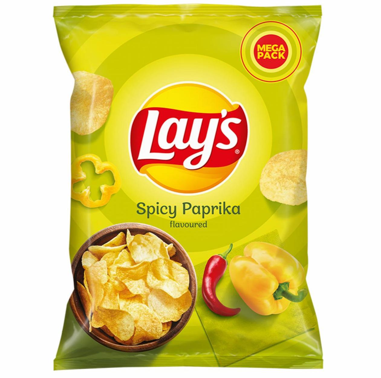 Zdjęcia - Lay's Chipsy ziemniaczane o smaku pikantnej papryki 215 g