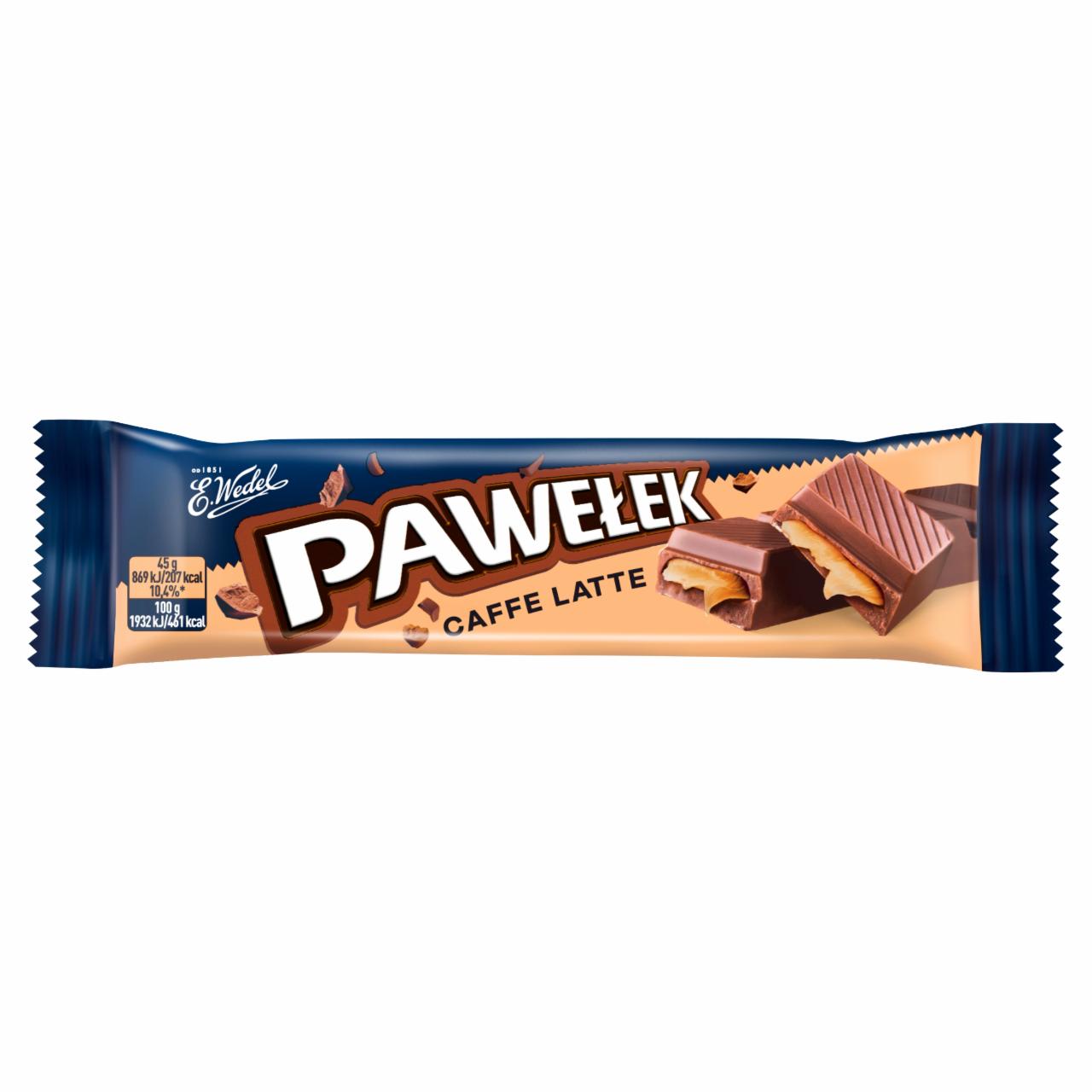 Zdjęcia - E. Wedel Pawełek Batonik mleczny caffe latte 45 g