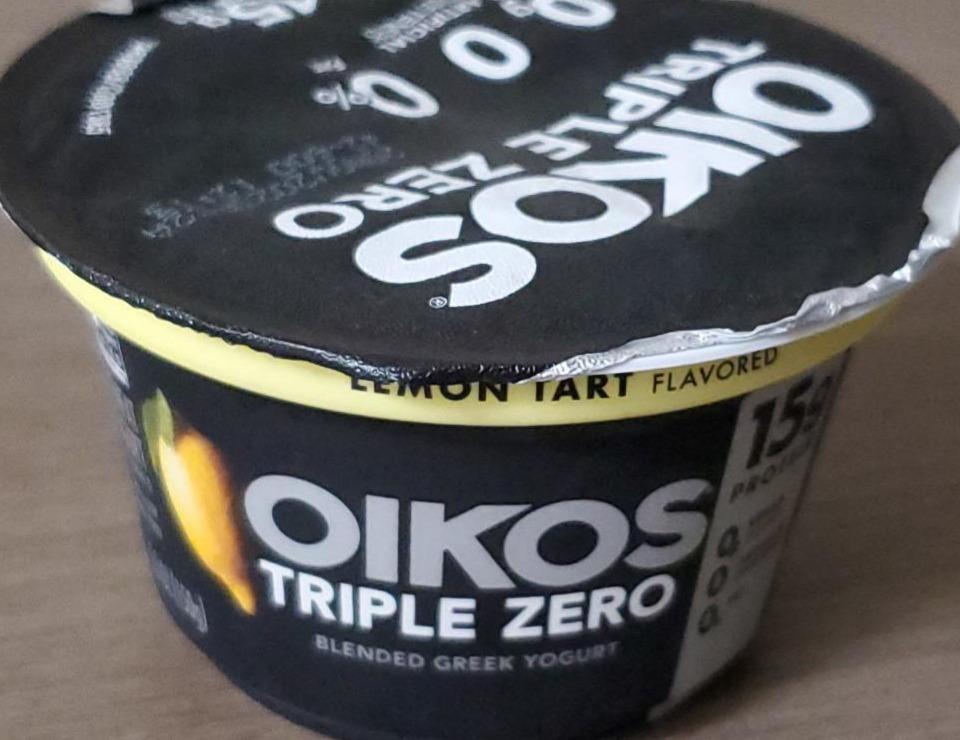 Zdjęcia - Oikos triple zero lemon tart