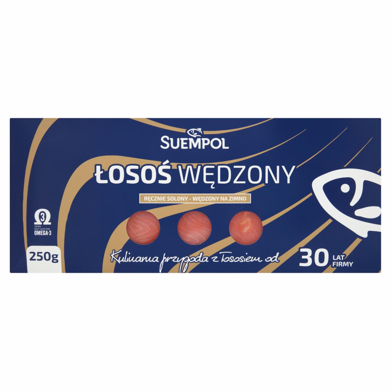 Zdjęcia - Suempol Łosoś wędzony ręcznie solony plastrowany 250 g