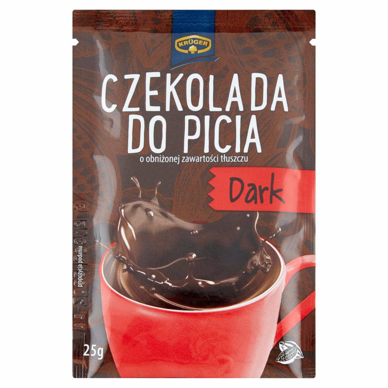 Zdjęcia - Krüger Dark Czekolada do picia o obniżonej zawartości tłuszczu 25 g