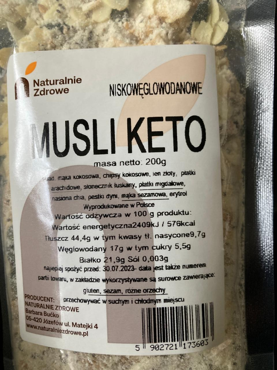 Zdjęcia - Musli keto Naturalnie zdrowe