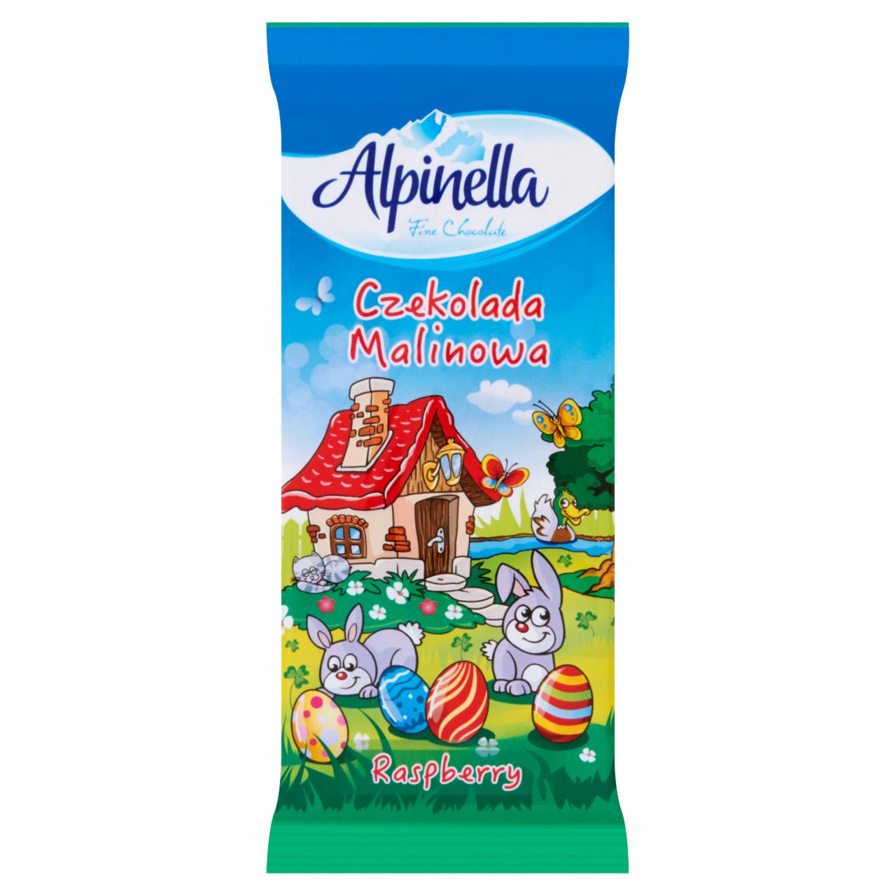 Zdjęcia - Alpinella Czekolada malinowa 100 g