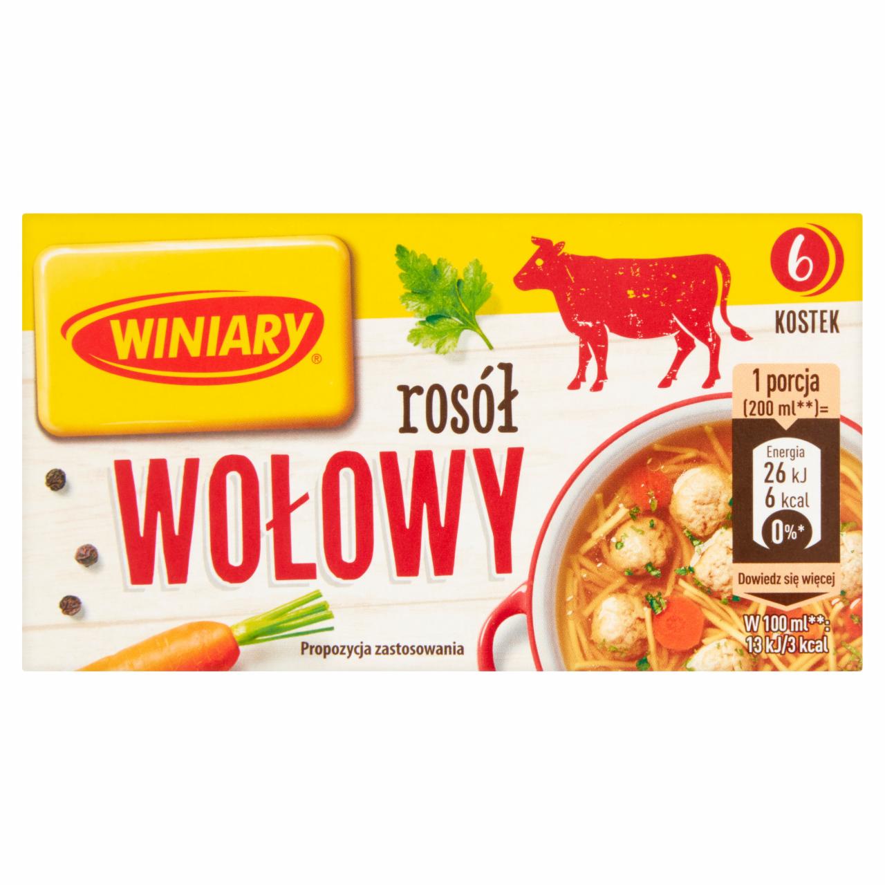 Zdjęcia - Winiary Rosół wołowy 60 g (6 sztuk)