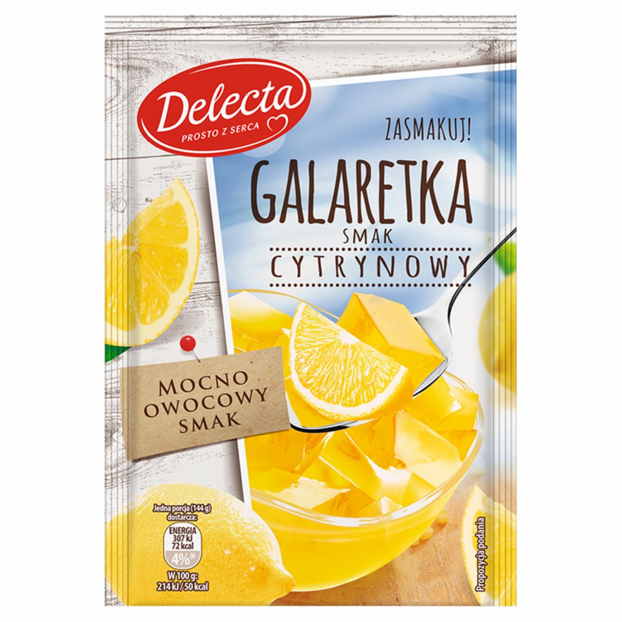 Zdjęcia - Delecta Galaretka smak cytrynowy 75 g