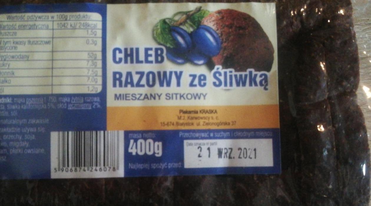 Zdjęcia - Chleb razowy ze Śliwką