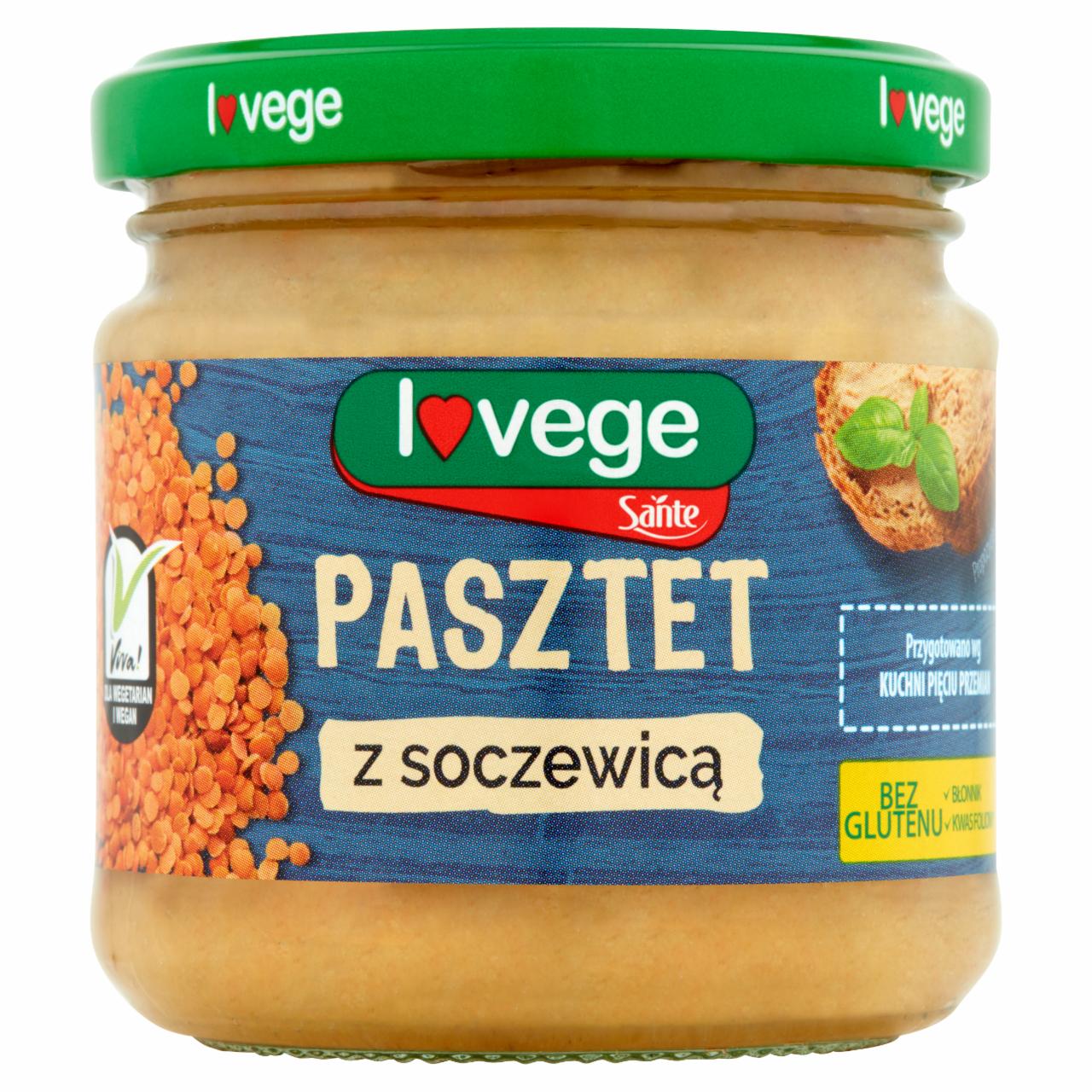 Zdjęcia - Sante Pasztet z soczewicą 180 g