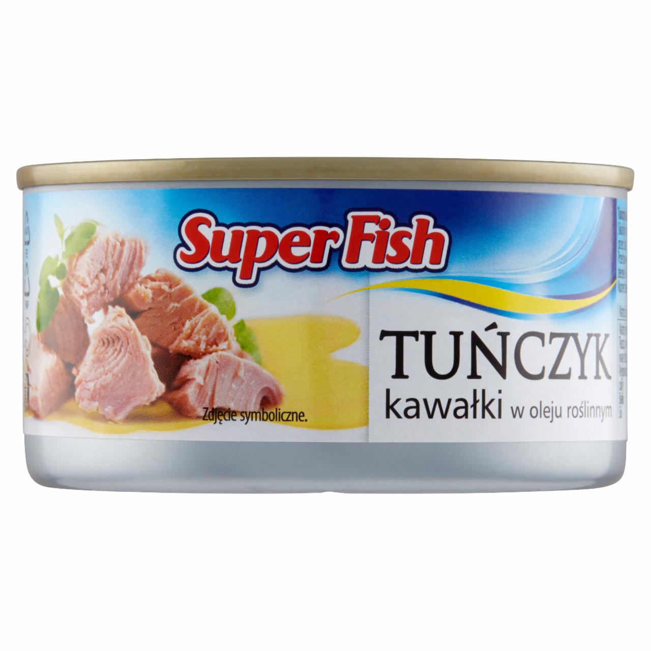 Zdjęcia - SuperFish Tuńczyk kawałki w oleju roślinnym 185 g