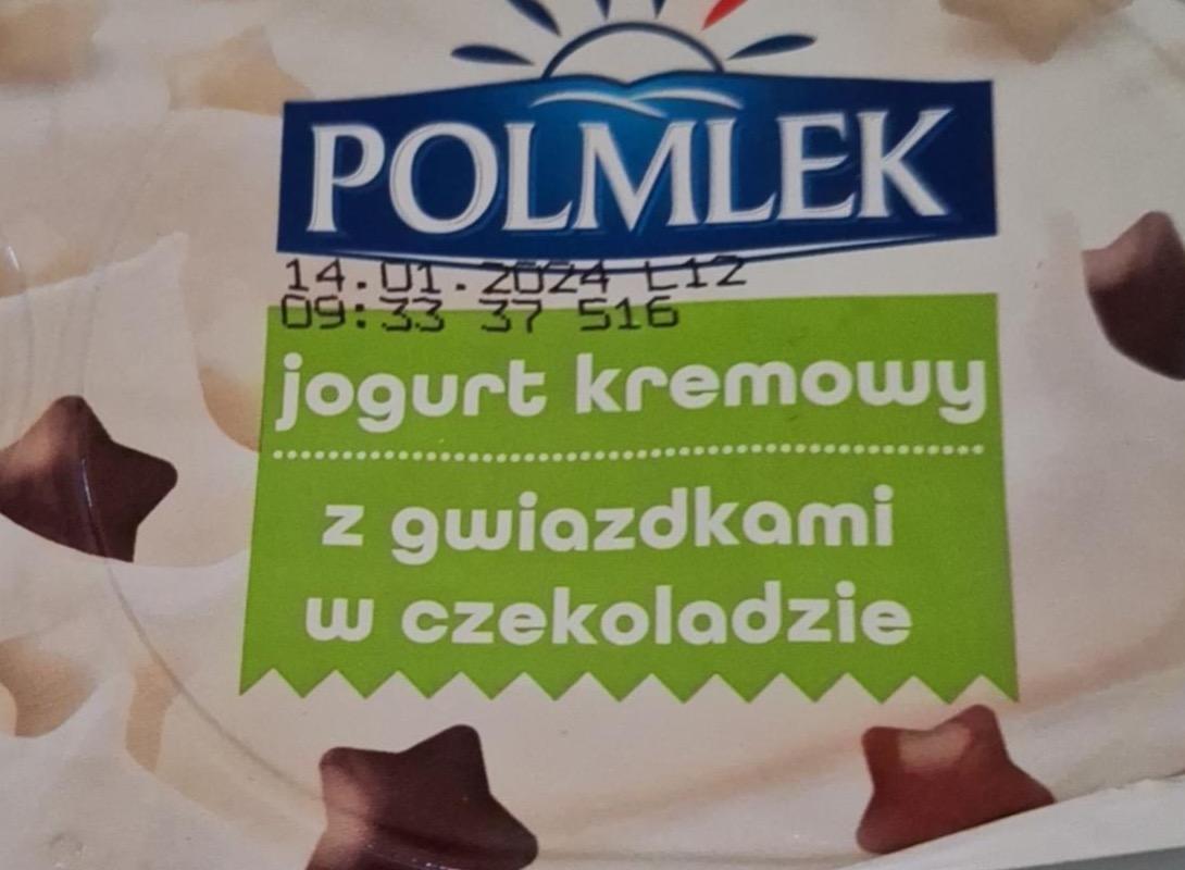 Zdjęcia - Jogurt kremowy z gwiazdkami w czekoladzie Polmlek