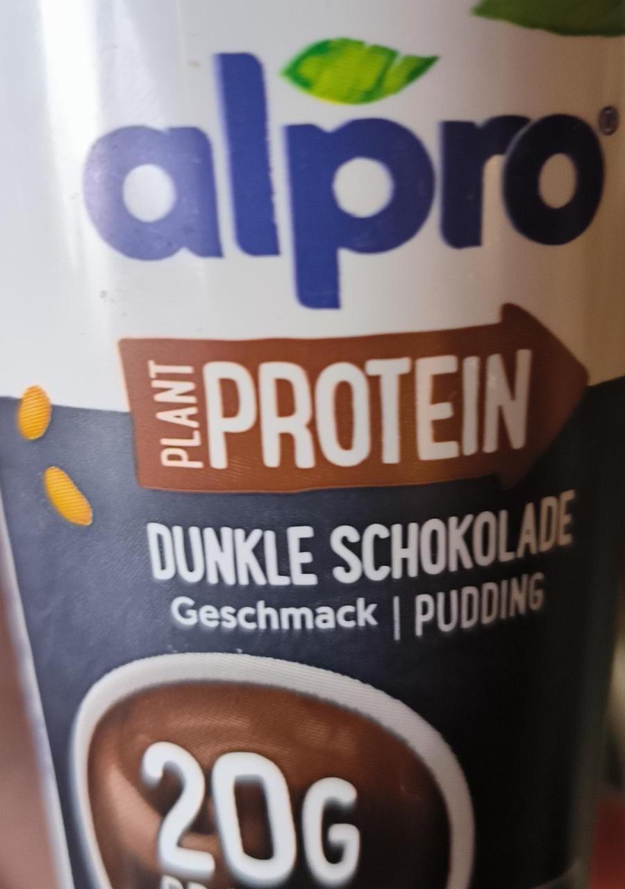 Zdjęcia - Dark chocolate pudding plant protein Alpro
