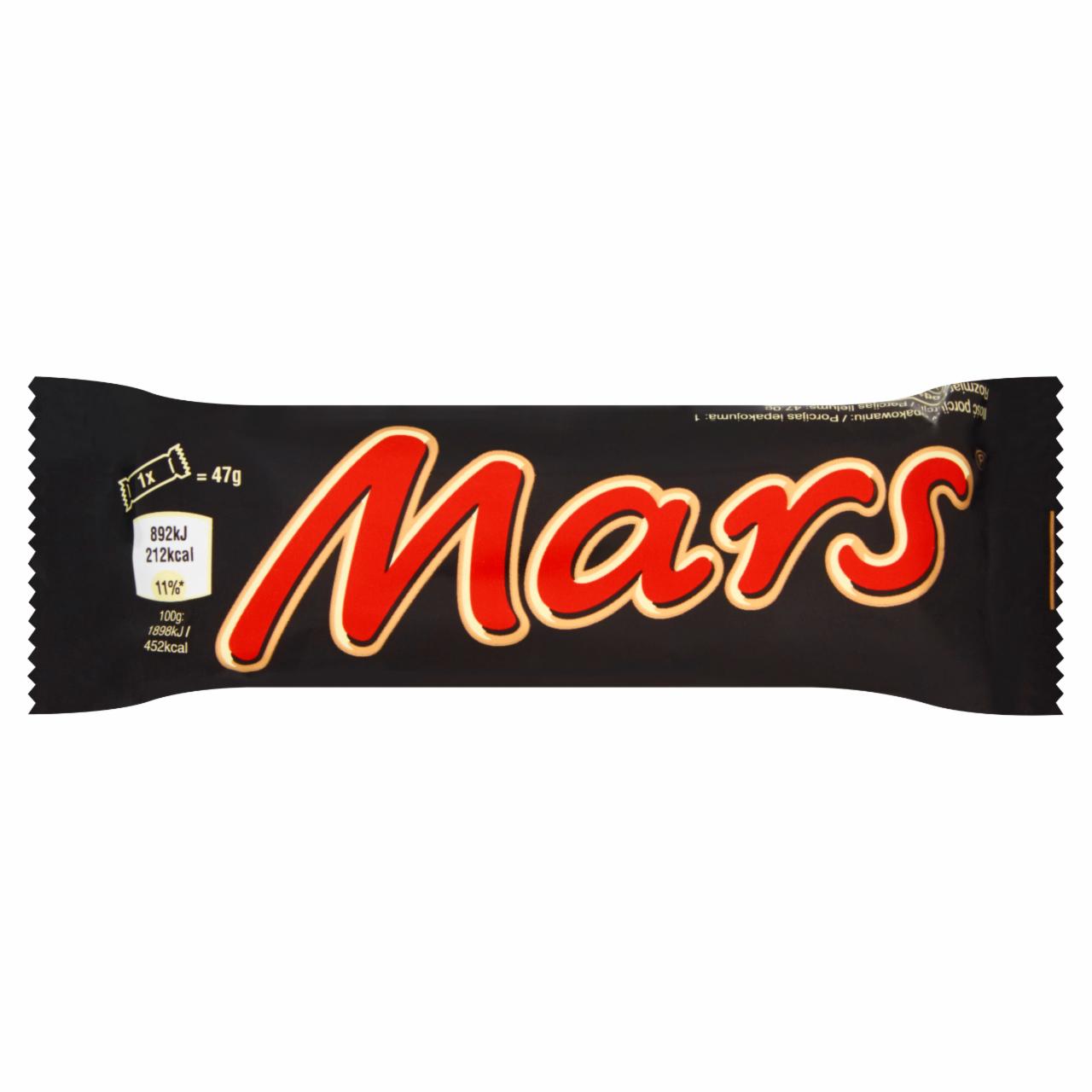 Zdjęcia - Mars Baton z nugatowym nadzieniem oblany karmelem i czekoladą 47 g