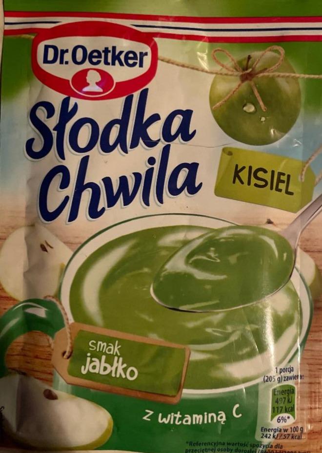 Zdjęcia - Dr. Oetker Słodka Chwila Kisiel smak jabłko 30 g