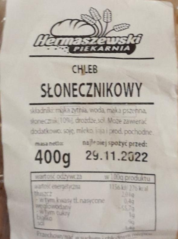 Zdjęcia - Chleb słonecznikowy Hermaszewski